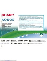Sharp LC70TQ15U TV Operating Manual